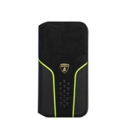 LB-TPUFCIP15P-HU/D19-GN [Lamborgihini Geniune leather back cover GN iPhone 15 Pro用ケース]