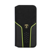 LB-TPUFCIP15PM-HU/D19-GN [Lamborgihini Geniune leather back cover GN iPhone 15 Pro Max用ケース]