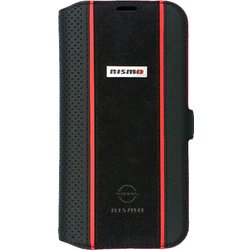 NM-P23-B1 [nismo iPhone 15/14/13兼用 アルカンターラ＆本革 手帳型ケース]