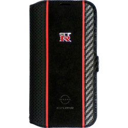 NM-P23P-B2 [nismo GT-R iPhone 15 Pro用 アルカンターラ＆本革 手帳型ケース]