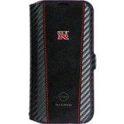 NM-P23-B3 [nismo GT-R iPhone 15 /14/13兼用 アルカンターラ カーボン調 手帳型ケース]