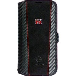 NM-P23P-B3 [nismo GT-R iPhone 15 Pro用 アルカンターラ カーボン調 手帳型ケース]
