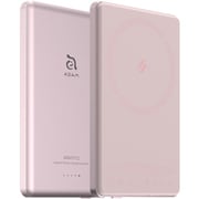 マグネットモバイルバッテリー 5000mA ピンク APBADGVC5PK