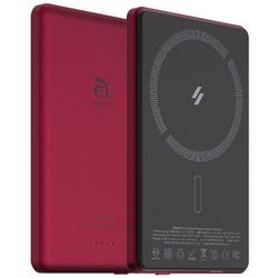 マグネットモバイルバッテリー 5000mA レッド APBADGVC5RD