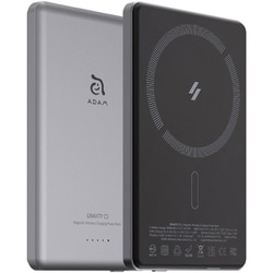 マグネットモバイルバッテリー 5000mA グレー APBADGVC5GY