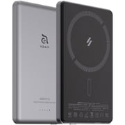 マグネットモバイルバッテリー 5000mA グレー APBADGVC5GY