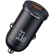 33w 1C+1A PD Fast Car Charger with LED Black BMDCC232