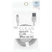 クリア Lightning/Type-A ケーブル USB2.0/2.4A 1.0m クリア IMUSAL100CL