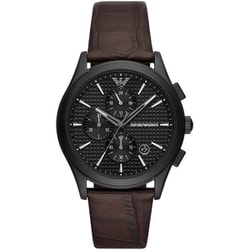 腕時計 42mm レザー ブラック 並行輸入品 2年保証 AR11549