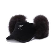 AGDWWCP21BKF [（W） REAL FUR SNOW WINTER VISOR ウィメンズ リアルファースノー ウィンターバイザー ブラック]