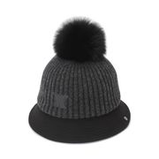 AGDWWCP43DGS [（W） WOVEN KNIT MIX BUCKET HAT ウィメンズ ウーブンニット ミックスバケットハット ダークグレー]