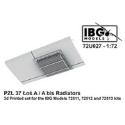 PBU7227 1/72 PZL37A/Abis ロシュ双発爆撃機用 ラジエター 3Dプリント IBG用（72U027） [プラモデル用パーツ]
