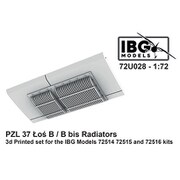 PBU7228 1/72 PZL37B/Bbis ロシュ双発爆撃機用 ラジエター 3Dプリント IBG用（72U028） [プラモデル用パーツ]