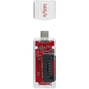 Type-C USB3.2 SD・microSD対応カードリーダ スケルトンレッド FCRC11SDSRD