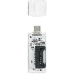 Type-C USB3.2 SD・microSD対応カードリーダ スケルトンホワイト FCRC11SDSWH