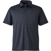 ミドラーメッシュシャツ MIDDLER MESH SHIRT M MIV02066 BLACK-NOIR N0247 XSサイズ(日本：Sサイズ) [アウトドア シャツ メンズ]