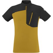 モルフォ ジップ ショートスリーブ MORPHO ZIP SS M MIV9852 SAFRAN/DEEP JUNGLE N9939 Sサイズ(日本：Mサイズ) [アウトドア カットソー メンズ]