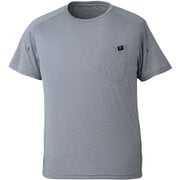 ヘザーメッシュクルー ショートスリーブ HEATHER MESH CREW SS M MIV01767 SILVER N7372 XLサイズ(日本：XXLサイズ) [アウトドア カットソー メンズ]