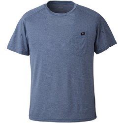 ヘザーメッシュクルー ショートスリーブ HEATHER MESH CREW SS M MIV01767 HEATHER NAVY N6357 XSサイズ(日本：Sサイズ) [アウトドア カットソー メンズ]