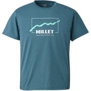 リッジライン Tシャツ ショートスリーブ RIDGELINE TS SS M MIV02071 HYDRO N9845 Mサイズ(日本：Lサイズ) [アウトドア カットソー メンズ]