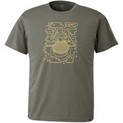 モンブラン Tシャツ ショートスリーブ MONT BLANC TS SS M MIV02073 OLIVE N8781 Mサイズ(日本：Lサイズ) [アウトドア カットソー メンズ]