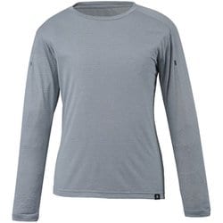 ヘザーメッシュクルーロングスリーブ HEATHER MESH CREW LS W MIV01783 SILVER N7372 Sサイズ(日本：Mサイズ) [アウトドア カットソー レディース]