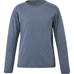 ヘザーメッシュクルーロングスリーブ HEATHER MESH CREW LS W MIV01783 HEATHER NAVY N6357 Mサイズ(日本：Lサイズ) [アウトドア カットソー レディース]