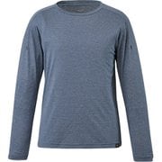 ヘザーメッシュクルーロングスリーブ HEATHER MESH CREW LS W MIV01783 HEATHER NAVY N6357 Mサイズ(日本：Lサイズ) [アウトドア カットソー レディース]