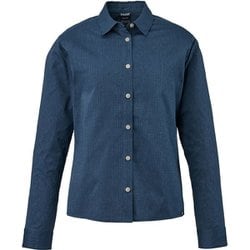 アルピシャツ II ロングスリーブ ARPI SHIRT II LS W MIV02095 SAPHIR N7317 Lサイズ(日本：XLサイズ) [アウトドア シャツ レディース]