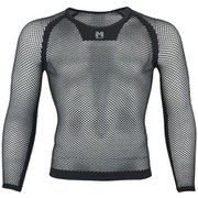 ドライナミック メッシュ 3/4 スリーブ クルー DRYNAMIC MESH 3/4 CREW MIV01356 N0247 BLACK-NOIR XXLサイズ [アウトドア アンダーウェア メンズ]