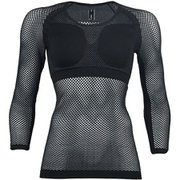 ドライナミック メッシュ 3/4 スリーブ DRYNAMIC MESH 3/4 MIV01358 N0247 BLACK-NOIR MCDサイズ [アウトドア カップ付きウェア レディース]