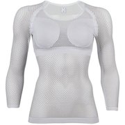 ドライナミック メッシュ 3/4 スリーブ DRYNAMIC MESH 3/4 MIV01358 N2601 LIGHT GREY SCDサイズ [アウトドア カップ付きウェア レディース]