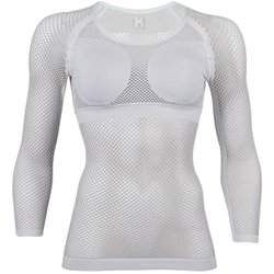 ドライナミック メッシュ 3/4 スリーブ DRYNAMIC MESH 3/4 MIV01358 N2601 LIGHT GREY MCDサイズ [アウトドア カップ付きウェア レディース]