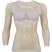 ドライナミック メッシュ 3/4 スリーブ DRYNAMIC MESH 3/4 MIV01358 N7098 LIGHT SAND MCDサイズ [アウトドア カップ付きウェア レディース]