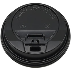 ECO＆BASIC 10オンス紙コップ専用フタ 黒 50入 C-ECO-HM-032