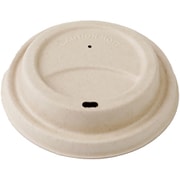 C-ECO-HM-040 [ECO＆BASIC バガス 紙コップフタ 80mm（10オンス用） 50入]