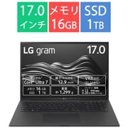 ノートパソコン/LG gram Pro/17型/Core Ultra 7 155H/メモリ 16GB/SSD 1TB/Windows 11 Home/オブシディアンブラック 17Z90SP-MA78J
