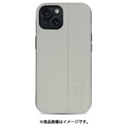 MD754812 [iPhone15/14/13用 ケース レザースタンド LG]