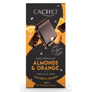 【限定】シナジートレーディング カシェ フルーティータブレット ダークチョコ with オレンジ&アーモンド 100g