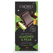 【限定】シナジートレーディング カシェ フルーティータブレット ダークチョコ with ペア&アーモンド 100g