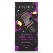 【限定】シナジートレーディング カシェ フルーティータブレット ダークチョコ with ブラックベリー&ジンジャー 100g