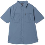 トレイルセンダーショートスリーブ OM0329 441 Light Zinc,Blue Slate Lサイズ [アウトドア シャツ メンズ]