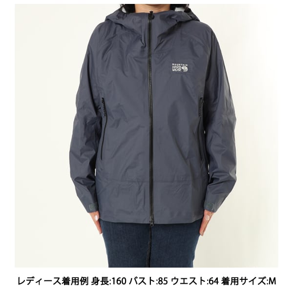 マウンテンハードウェア Mountain HardwearプレモニションULジャケット OL0249 417 Blue Slate Sサイズ [防水ジャケット レディース]Ω