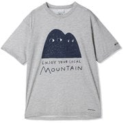 エンジョイマウンテンライフグラフィックショートスリーブTシャツ Enjoy Mountain Life Graphic SS Tee PM0220 039 Columbia Grey Heather Mサイズ [アウトドア カットソー メンズ]