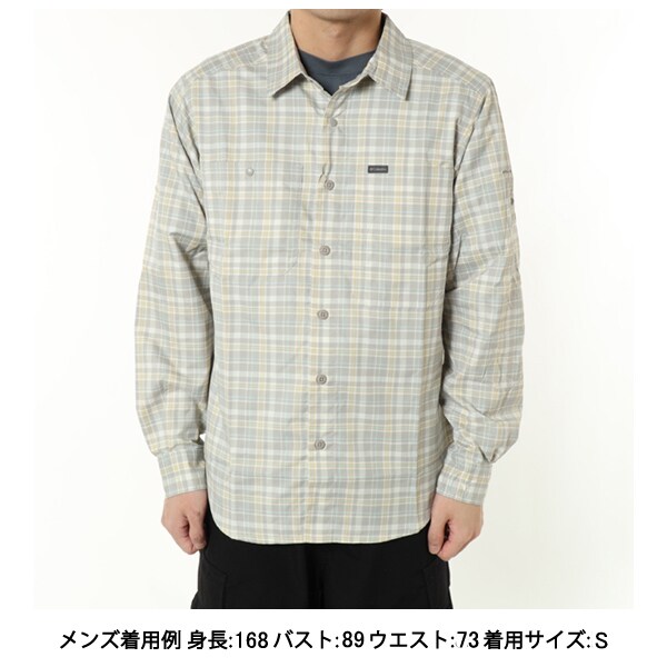 コロンビア Columbiaシルバー リッジ UL プレイド L/Sシャツ AE3599 027 Flint Grey Multi Plaid  Sサイズ [アウトドア シャツ メンズ] ウェア・アクセサリ