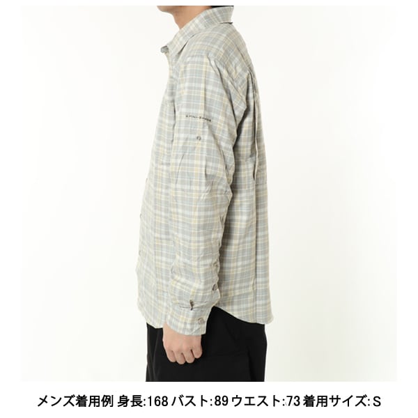 コロンビア Columbiaシルバー リッジ UL プレイド L/Sシャツ AE3599 027 Flint Grey Multi Plaid  Sサイズ [アウトドア シャツ メンズ] ウェア・アクセサリ