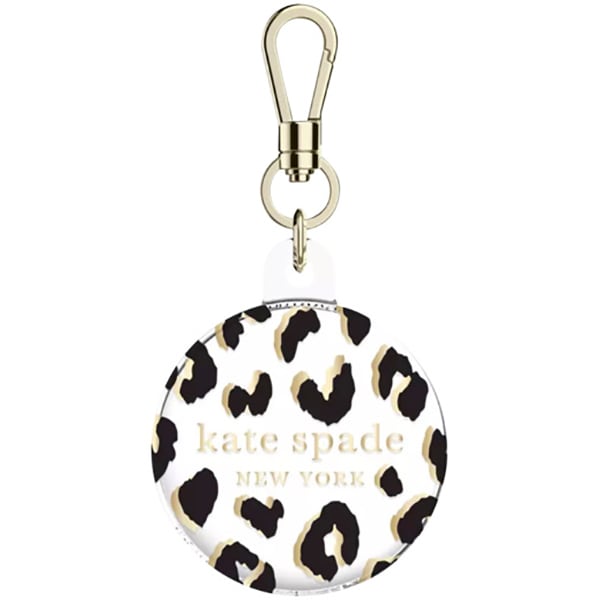 KS052976 [AirTag Kate Spade Protective Case - City Leopard Black AirTagケース]