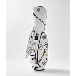 マンシングウェア　スタンド式キャディバッグ　ホワイト Munsingwear ホワイト キャディバッグ Munsingwear 大口径