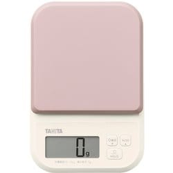 デジタルクッキングスケール 1g単位 表示文字高：20mm 最大計量：1kg ピンク KJ-120-PK