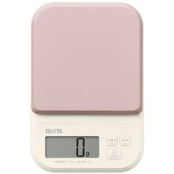 デジタルクッキングスケール 1g単位 表示文字高：20mm 最大計量：2kg ピンク KJ-220-PK